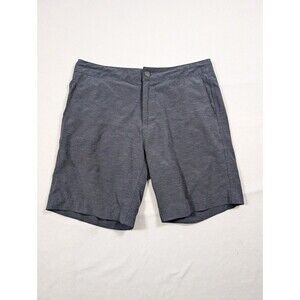 Faherty All Day Shorts Mens 32 Gray 9" Performance Golf Chino Drawstring
